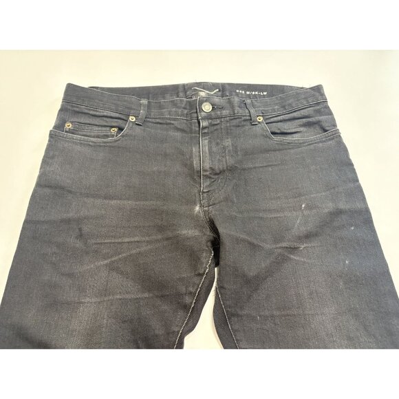 Saint Laurent Paris D02 Slim Fit Jeans in Washed Black - Picture 5 of 8